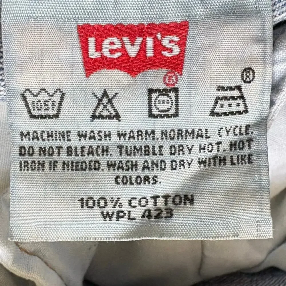 Levi’s 501 Vintage 90s Jeans Men’s W34 L32 (34x30.5) Med Wash grunge western